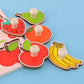 Baby Montessori Early Education Scratch Board Toy Hand Development Fruit Cognitive Puzzle for Children Educational Play