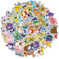 50PCS Anime Pokemon Cute Stickers Graffiti Decoration DIY Skateboard Phone Fridge Bike Cartoon Decals Sticker for Kid Toy Gift