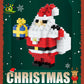 HUIQIBAO Children Mini Christmas Tree Santa Claus Model Micro Bricks Building Block DIY Snowman Elk Bricks Toys for Adult Gift
