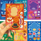8/16/24Pcs Little Monsters Puzzle Sticker Make a Face Cartoon Toys For DIY Phone Laptop Luggage Skateboard Graffiti Decals