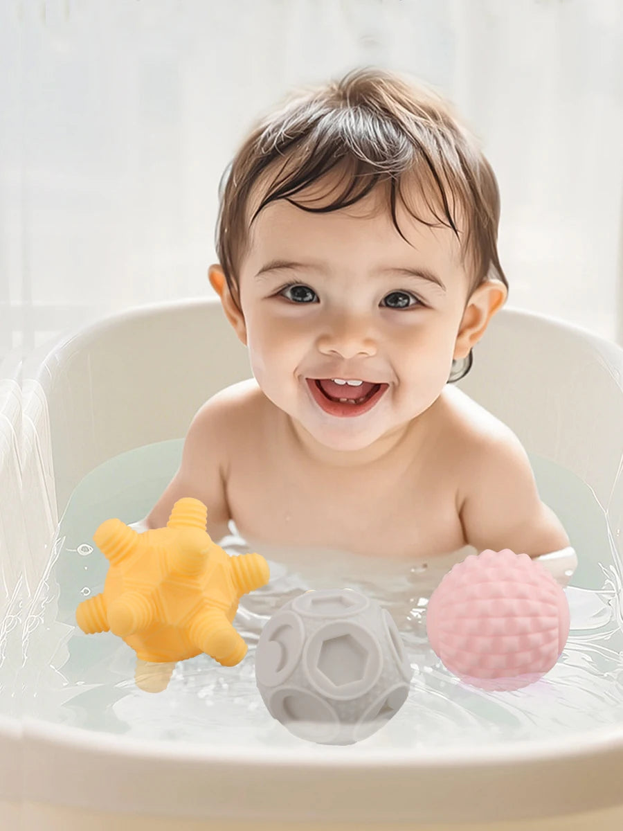 6Pcs Baby Sensory Ball, Baby Teething Toy, Montessori Early Childhood Education, Baby Water Toy Ball, Massage Ball
