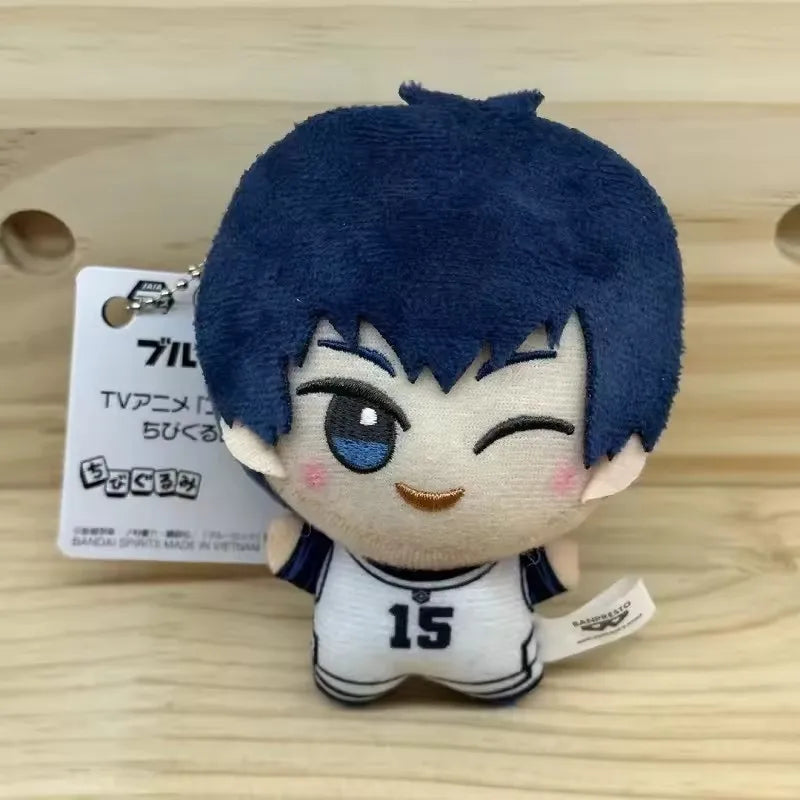 10cm Mini BLUE LOCK Plush Stuffed Doll Seishiro Nagi Isagi Yoichi Chigiri Bachira Meguru Doll Pendant Keychain Toy For Gift