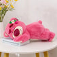 New Story Lotso Cute Bear Strawberry Sofa Plush Pillow Stuffed Toys Children Girls Friends Festivals Birthday Gift