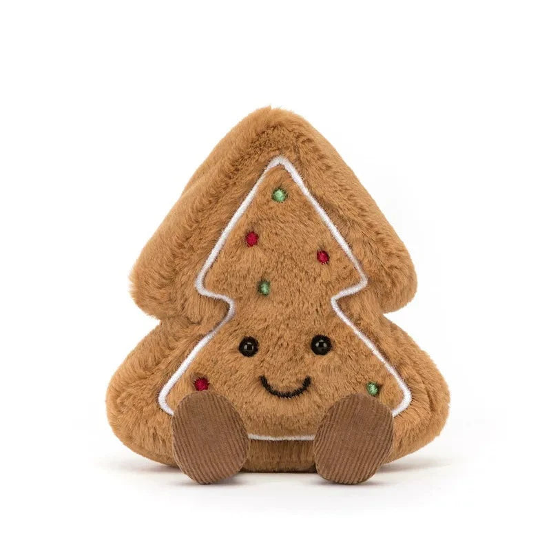 Cute Gingerbread House Gingerbread Star Gingerbread Tree Plush Doll Soft PP Cotton Filled Festival Decoration
