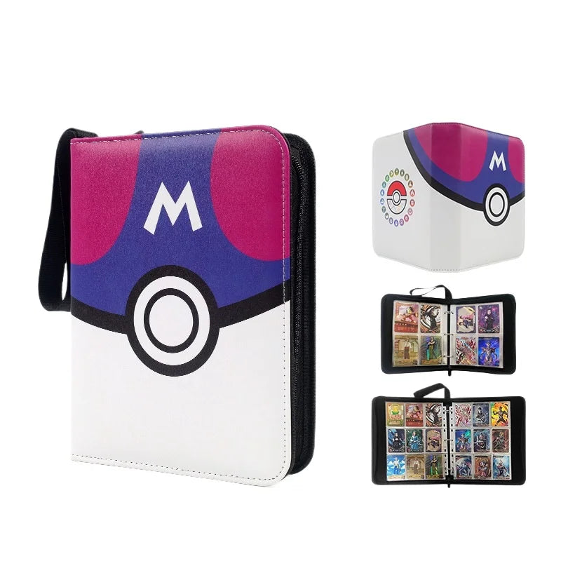 Squirtle Bulbasaur Card Binder Anime Photo Album Collect Loose Leaf Pu Zipper Figure Card Holder Storage Bag Toy Peripheral Gift