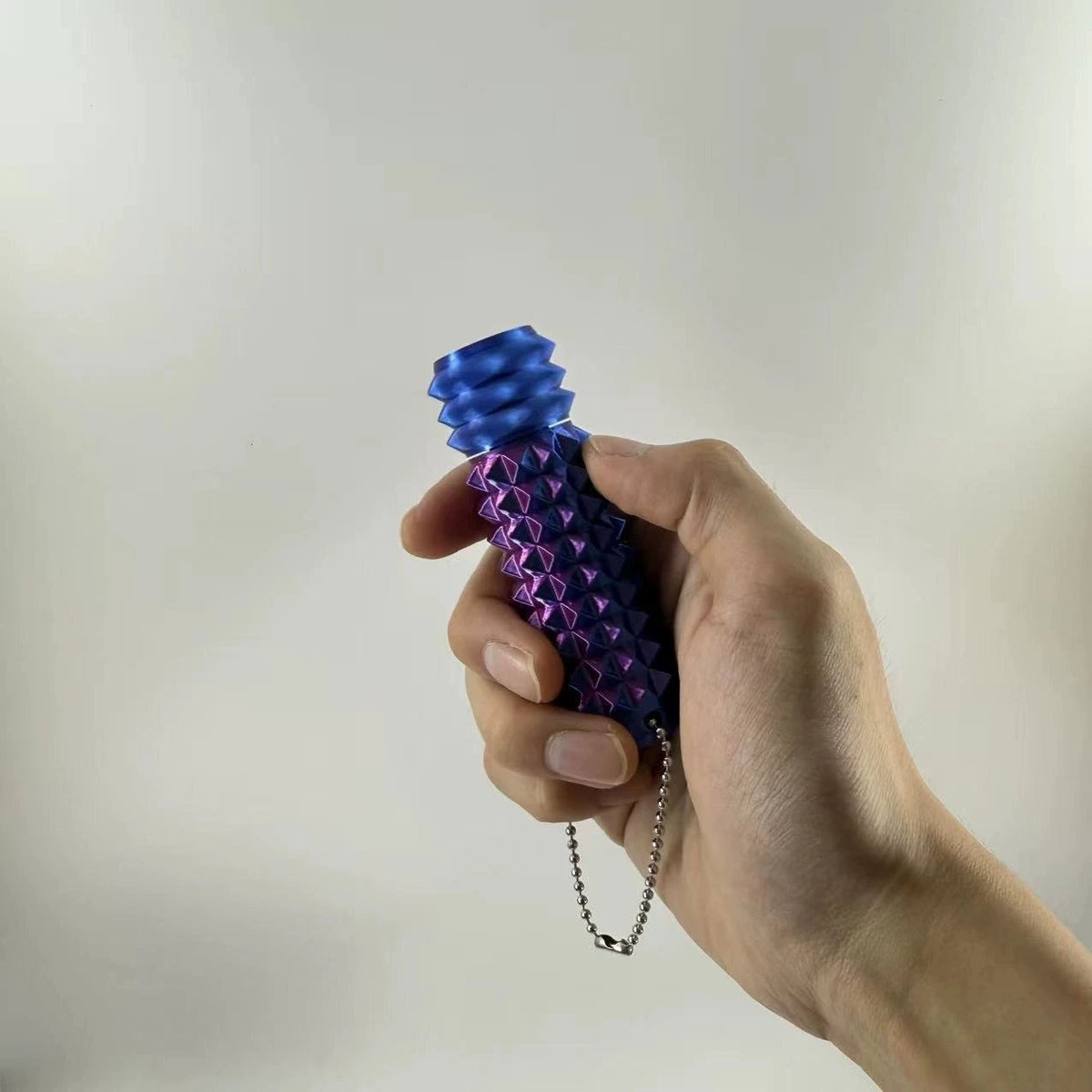 3D Printed Pain Stim Fidget Toy Portable With Keychan Colorful 3d Pain Stimulation Decompression Office Novelty Toy Spike Roller