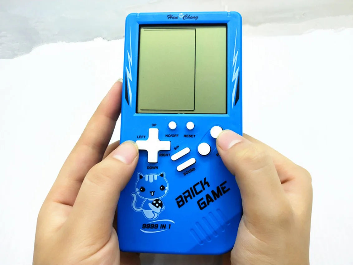 Classic Retro Handheld Game Console, Large Screen Electronic Puzzle Game Toy for Kids