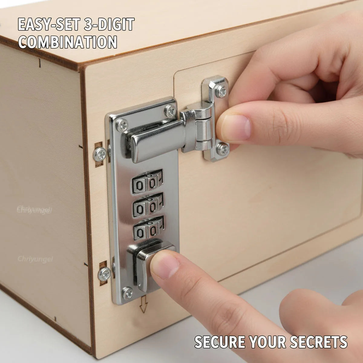 DIY Wooden Password Box for Kids Assembling Code Box Science School Projects Experiment Kits Science Toys STEM Educational Toys