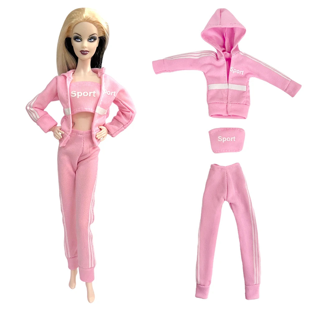 NK 1/6 Doll Princess Hot Sell Fashion Doll Dress Pink Suit For 11.5 Inch Doll Clothes Hat For 29CM Dolls Accessories Gift Toy JJ