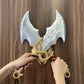1:1 Cosplay Leviathan Chained Athena Blade War Golden Dragon Tomahawk Weapons Role Playing God of War 4 Carnival Safety PU Model
