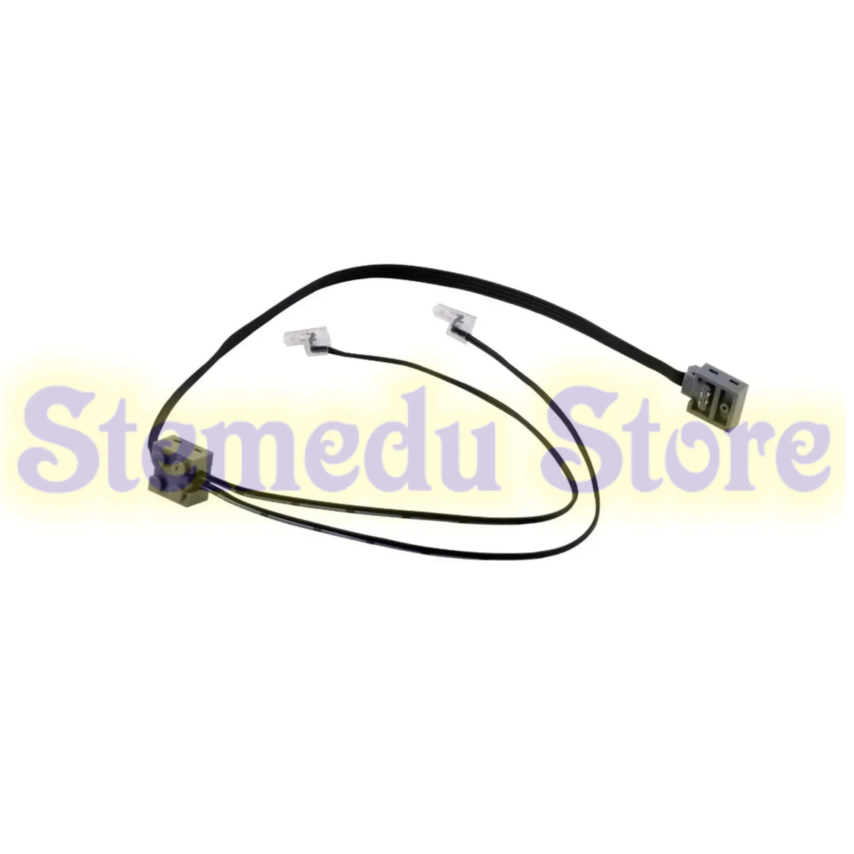 2PCS MOC Power Functions Parts LED Light Link Line Cable 8870 Switch 8869 Car Train Light Modification Compatible With Legoeds