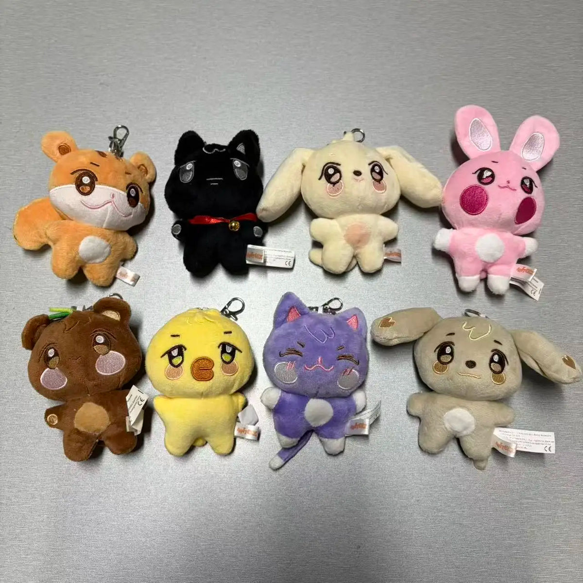 Kpop ATEEZzz Plush Pendant Keychain Aniteez Design Hongjoong Seonghwa Yunho Yeosang San Ming Wooyoung Jongho Accessories