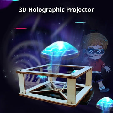 3D Holographic Projection DIY Model Kit - Science & Education Building Toy for Children Kids Gift Toy