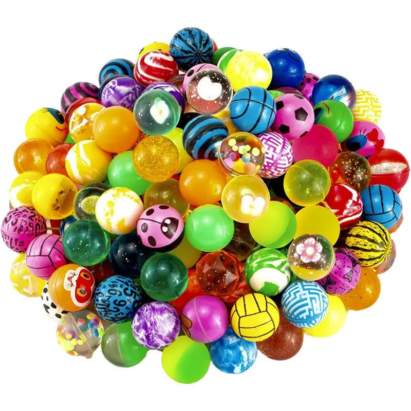 Bouncing Ball Rubber Children Elastic Balls Toys Jump Balls Float Ball Indoor Outdoor Fun Entertainment Games for Kids Gifts TMZ