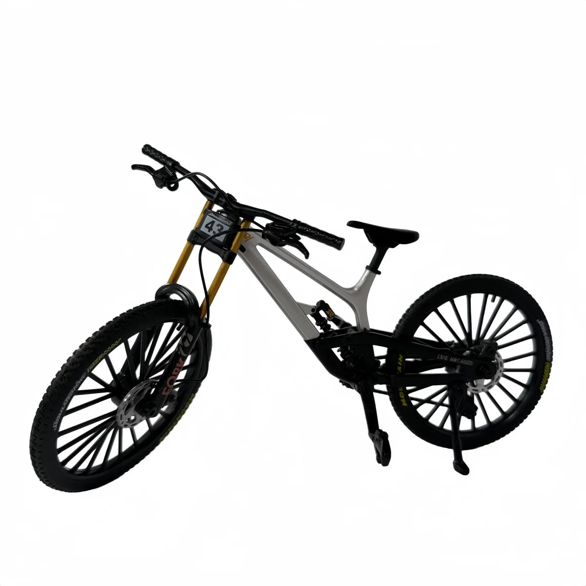 1:8 Scale Die-Cast Alloy Downhill MTB Mini Model Full Suspension Bike Collectible Desktop Decor Gift For Cycling Hobby Fans