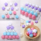 100pcs BPA Free Non-Toxic Plastic Ball Pit Balls Round and Star Shape with 6 Colours for Kids Ball Pit and Pool  Toys