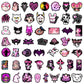 50PCS Pink Gothic Cool Girl Cartoon Graffiti Stickers DIY Phone Guitar Laptop Notebook Suitcase Cup Waterproof Sticker Kids Toy