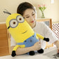 Minions Movie Periphery Yellow Plush Bob Plush Stuart Stuffed Toys In Jeans Soft Dolls Pillow Decoration Children Birthday Gift