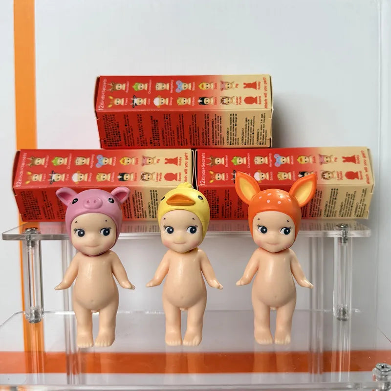 Mini Angel Blind Box Toy – Animal Standing Series (Vol. 2): Cute Figurines for Desktop Decoration – Birthday or Christmas Gift