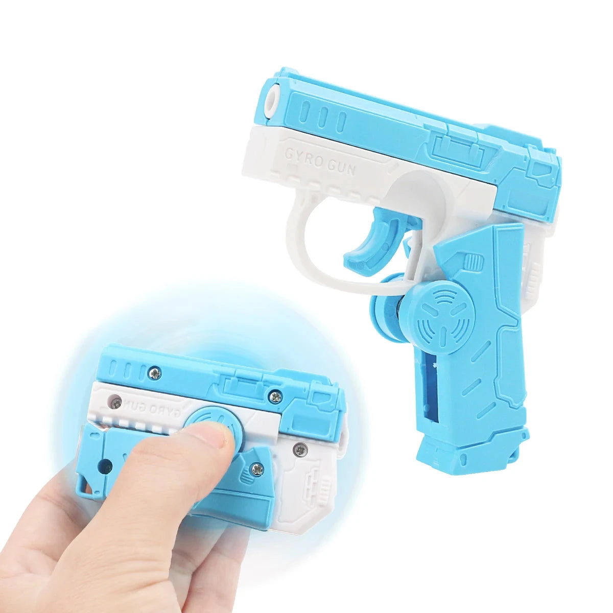 2 in 1 Deformed Fidget Spinner Toys Gun for Children Antistress Hand Spinner Vent Toy Funny Automatic Rebound Mini Gun Gyro Gift