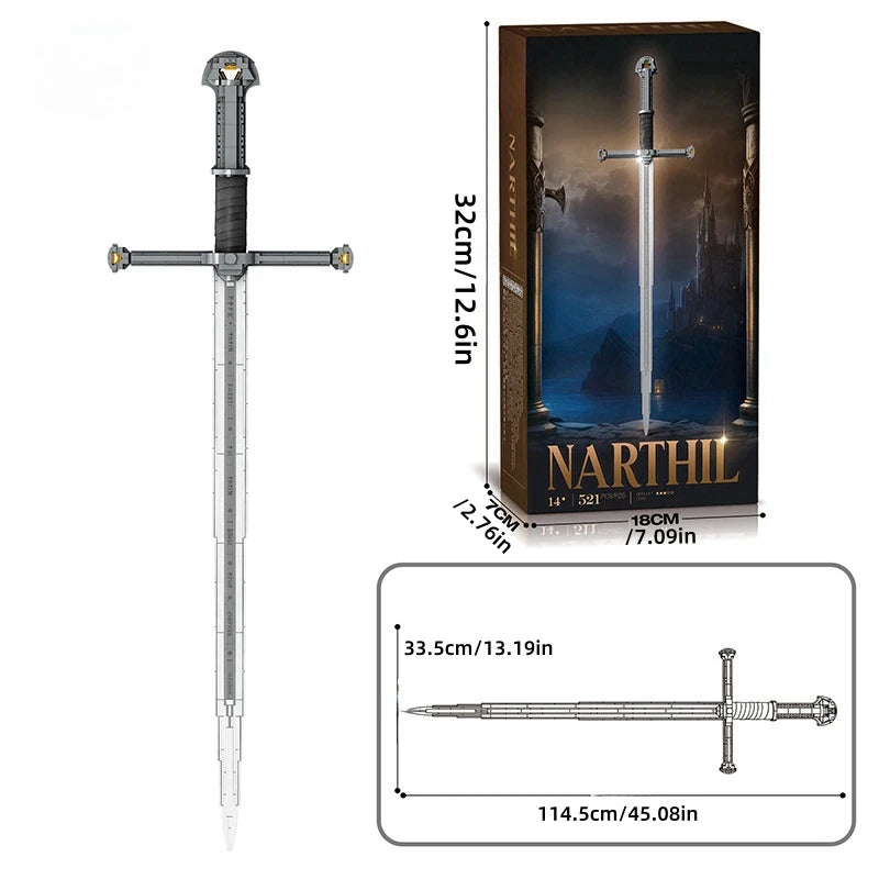 Creative Famous Samurai Sword Weapon Model Building Blocks Lord of Rings Bricks Assembly Toys Kid Christmas Gifts for Boys
