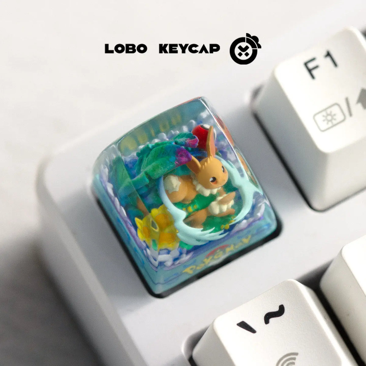 Pokemon Transparent Esc Keycap Keyboard Accessories Anime Cute Resin Shrink Drip Glue handmade Keycaps Anime Fans Gift