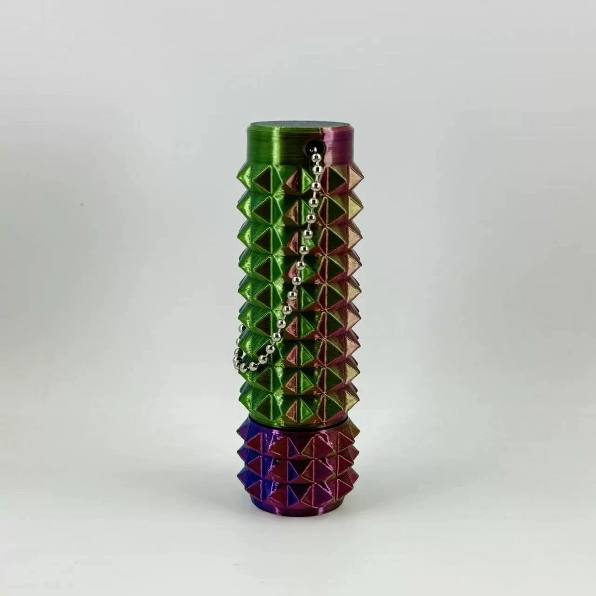 3D Printed Pain Stim Fidget Toy Portable With Keychan Colorful 3d Pain Stimulation Decompression Office Novelty Toy Spike Roller