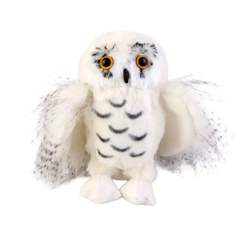 20cm/7.87inch Cute Snowy Owl Stuffed Animal Plush, Brave Boy's And Girl's Room Owls Plush Decor, Kids Gifts For Children Toys