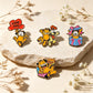4 Pieces of Random Shipping New Cute Kitten Series Brooch Creative Personality Animation Peripheral Cartoon Cat Set Badge