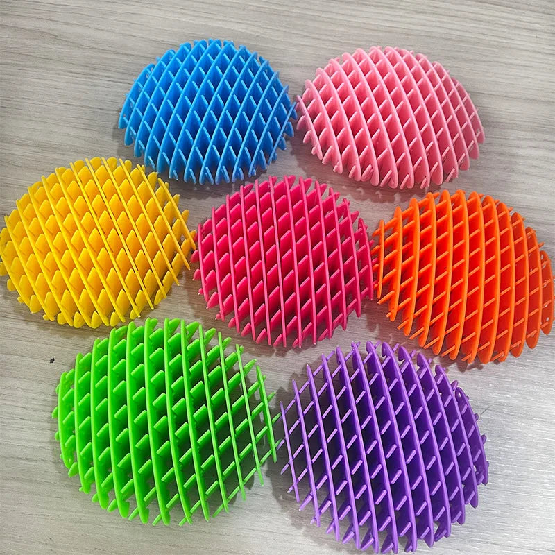 Funny 3D Decompression Elastic Mesh Toys Solid Printed Radish Decompression Healing Toys Stretch Anti Stress Small Toy Ornaments