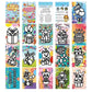 Cartoon Art Sticker Book DIY Handmade Foil Art and Crafts Coloring Books Painting Drawing Craft Toys for Children Gift