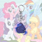 1pcs My Little Pony Keychain acrylic Pendant Anime Keyring Cartoon Decorative Pendants