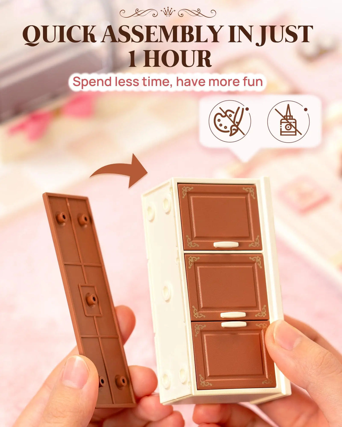 Robotime Rolife Super Creator Series Dollhouse Building Blocks Home Decor Creative Christmas Gift Tasty Cake Shop for Women