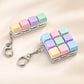 Fidget Toy Nine-key Keyboard Keychain Button Fidget Gifts for Adults to Relieve Stress Can Be Assembled Freely No Light