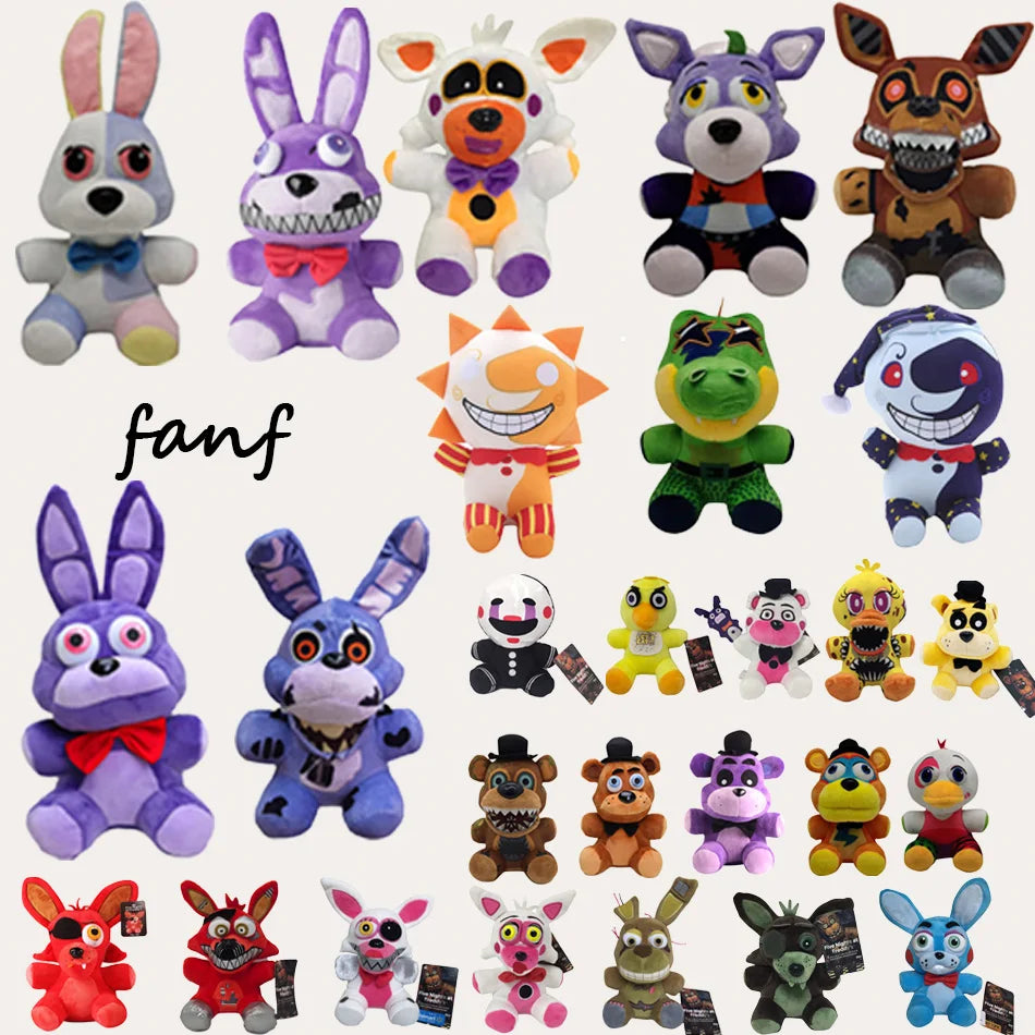 2026 Hot Cartoon Five Night At Freddy Fnaf Cute Plush Toys Game Doll Bonnie Bear Foxy Stuffed Doll Freddy Toys For Children Gift