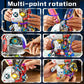 KAVOWORLD 1377PCS Robot Rabbit Building Blocks Set LED Light Up Multi-Point Rotatable Detachable Base DIY Cyberpunk Mecha Building Rabbit Bricks Kit Mechanical Bunny Construction Toy for Home Office Desk Decor Christmas Birth