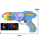Children Toy Gun Projection Pistol Electric Plastic Safe Colorful Gun with Rechargeable Battery Music Lights for Girls Boys Gift