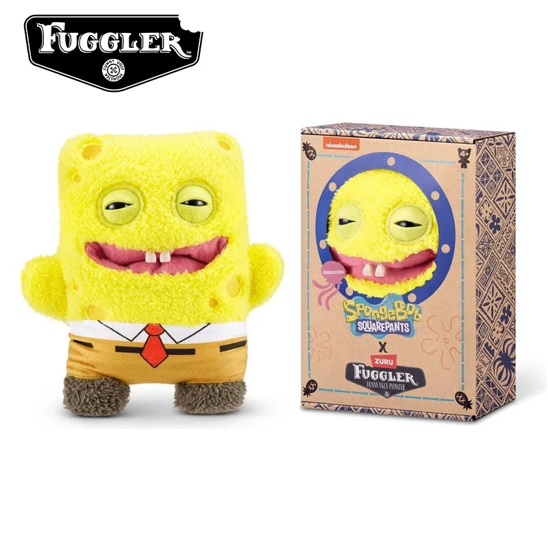 Original Fuggler Ugly Monster Tooth Spongebob Squarepants Plush Toys Stuffed Anime Gift Ugly Monster Plushies 22cm Decor Dolls