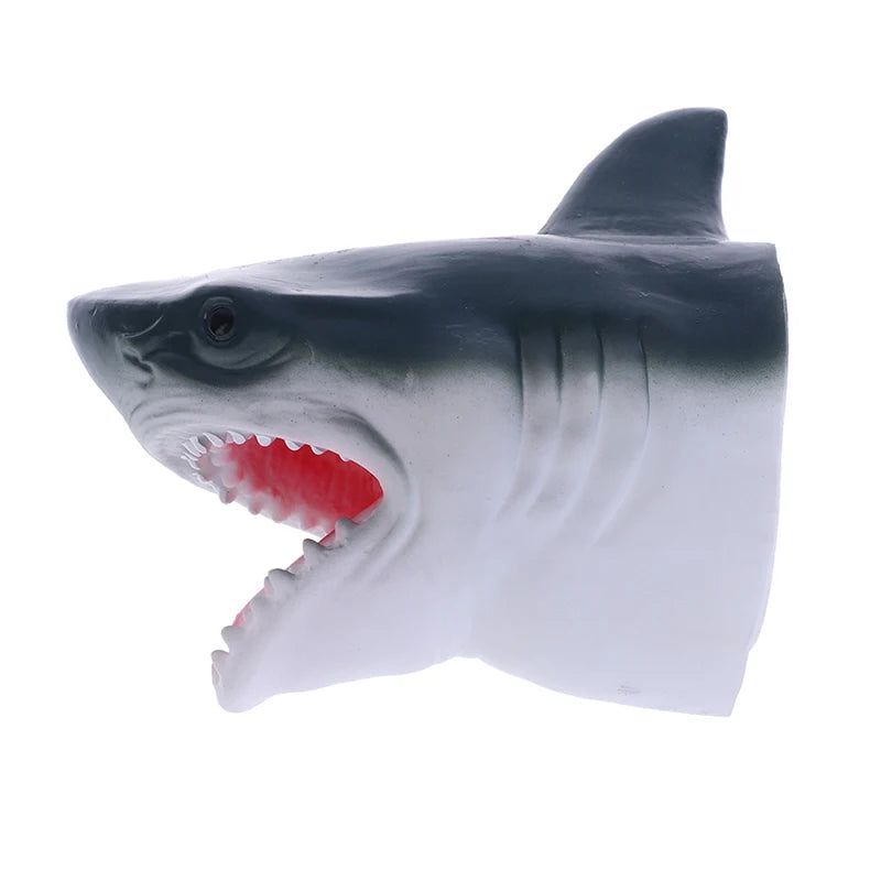 1pc Shark Arm Glove Hand Puppet Toy Soft Rubber Shark Glove Interactive Toy Kids Toys Birthday Party Gift