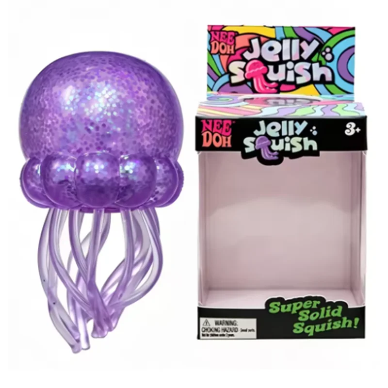 Jellyfish Maltose Squishy Toy Soft Squeeze Cute Jelly Fish Anti Stress Relief Relax Fidget Ball Fun Toy for Friends Gifts