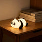 Panda Tap Night Light Soft Ambient Bedroom Lamp Sitting Prone Ornament Eye Friendly Sleep Aid Kawaii Decoration Holiday Gift