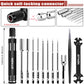 EPINON RC Car Repair Work Stand Repair Tool Set 360 Degree Rotation and 520 Pcs RC Screws Kit and RC Screwdrivers and Screws Pallet for 1/8 1/10 1/12 1/16 1/18 RC Car Crawler Truck Buggy