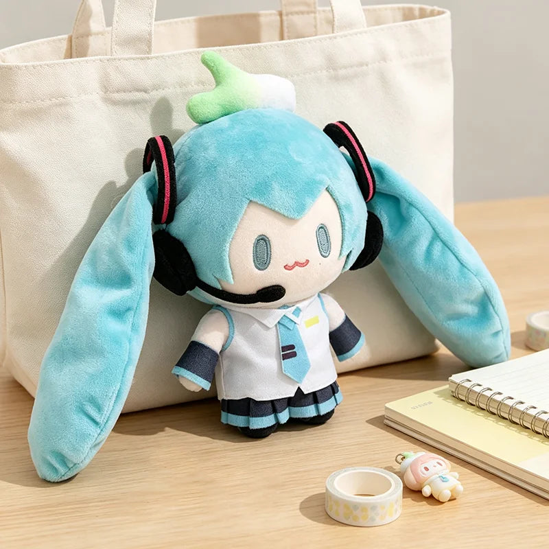 15cm Kawaii Hatsune Miku Plush Toy Doll Anime Cartoon Plushie Keychain Mini Backpack Pendant Collectible Birthday Holiday Gift