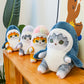 Funny Shark Cat Transformed Cat Doll Plush Toy for Kids, Kawaii Girl Rag Doll, Children's Pillow, Creative Gift, New Product