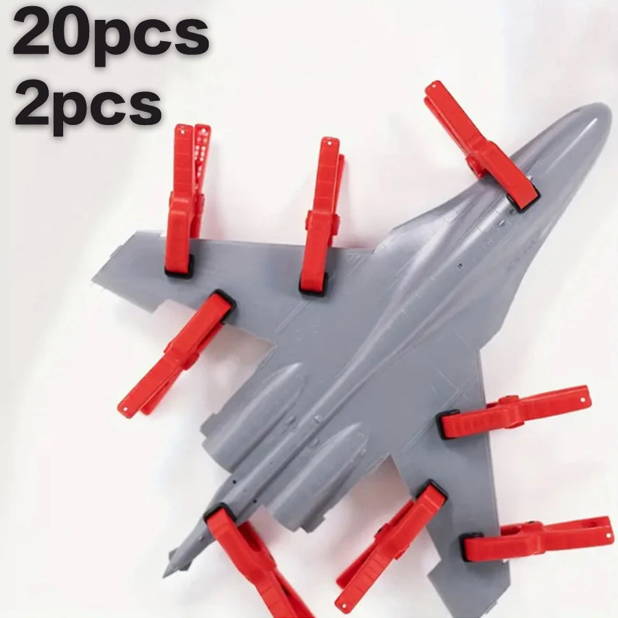 2/20Pcs Model Tool Clamps, with Anti-Slip Pads, Fixing Clamps, Suitable for Amateur Model Making, Fixing Models, Tools, Accessories