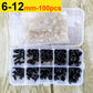 100pcs 8/10/12/14mm Plastic Safety Eyes For Toys Diy Mix Size Crochet Animal Eye For Doll Toys Amigurumi Accessories