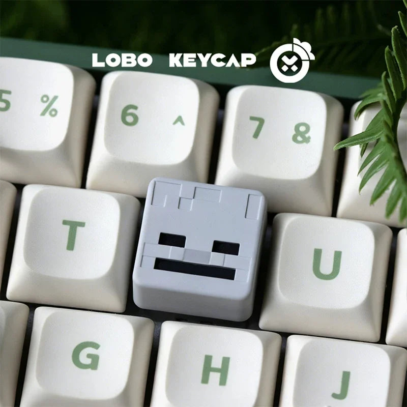 Square Shape My World Series Pixel Style Personalized Mechanical Keyboard Diy Decoration Keycap Game Periphery Custom Edition