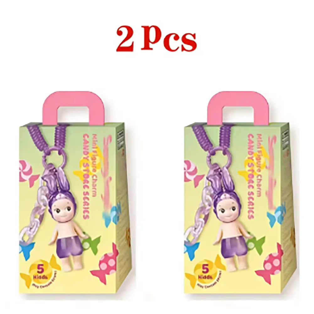 Cute Raincoat Angel Mini Figurine Blind Box, Animal Hood Doll Desktop Ornament Collectible Gift