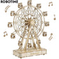 Robotime Rolife 232pcs Rotatable DIY 3D Ferris Wheel Wooden Model Building Block Kits Assembly Toy Gift for Children Adult TGN01