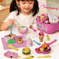 New 8PCS/Set Simulation Food Feeding Toys with Storage Box - Sweet Rice Ball Pudding Feeding Toy Kids Role Play Early Education